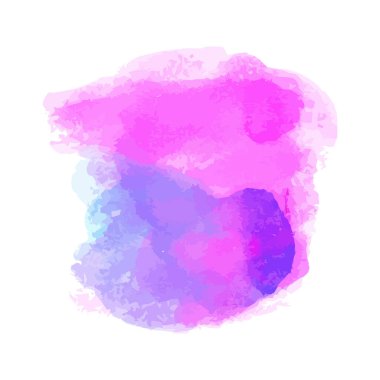 Renkli vektör suluboya fırça darbesi. Gökkuşağı renkleri suluboya boya boyası vektör sancak arkaplanı.