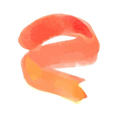 Renkli vektör suluboya fırça darbesi. Gökkuşağı renkleri suluboya boya boyası vektör sancak arkaplanı.