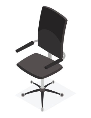 Isometric iç mobilya, ikon. Ev dekorasyonu ya da aksesuar. Dekoratif ev sembolü. Çizgi film vektör illüstrasyonu.