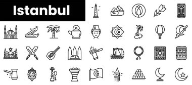 Özet istanbul simgeleri kümesi