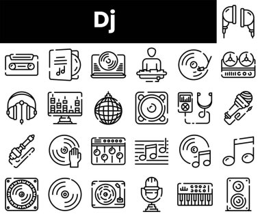 Taslak dj simgelerinin kümesi