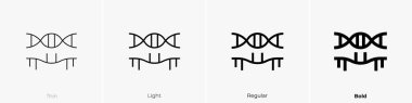 rna icon. Thin, Light Regular And Bold style design isolated on white background clipart