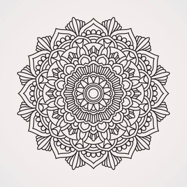 flower mandalas and combine beautiful decorative forms. suitable for henna, tattoos, coloring books and more