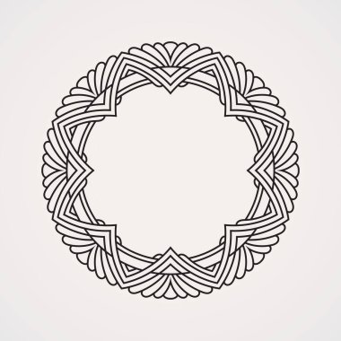 çember kenar mandala çiçek süslemesi