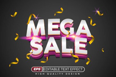 Düzenlenebilir 3d metin efekti Mega satışı