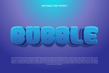 düzenlenebilir metin efekti mavi
