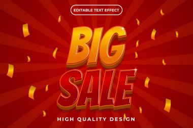 Düzenlenebilir metin efekti Büyük satış