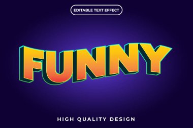 3d düzenlenebilir metin efekti Komik
