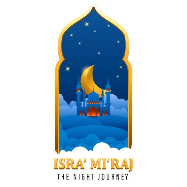 Arka plan Düz Tasarım Camisi, Isra 'Mi' raj, Yolculuk Gecesi