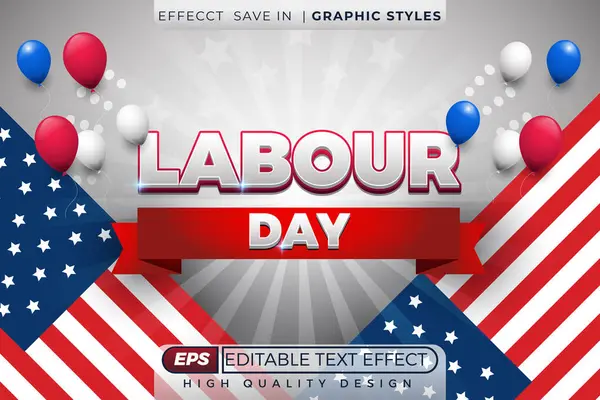 Düzenlenebilir 3d metin efekti çalışma günü