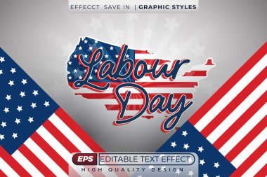 Düzenlenebilir 3d metin efekti çalışma günü