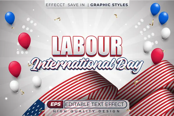 Düzenlenebilir 3d metin efekti çalışma günü