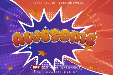 Düzenlenebilir 3D metin efekti harika