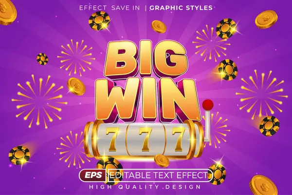 Düzenlenebilir 3d metin efekti büyük başarı