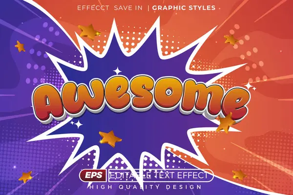 Düzenlenebilir 3D metin efekti harika