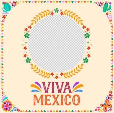 Viva Mexico sosyal medya kaynakları için fotoğraf alanıyla besleniyor