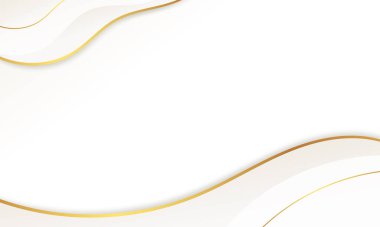 Abstract white luxury wave background. Modern background design. golden color. Fluid shapes composition. Fit for presentation design. website, basis for banners, wallpapers, brochure, posters