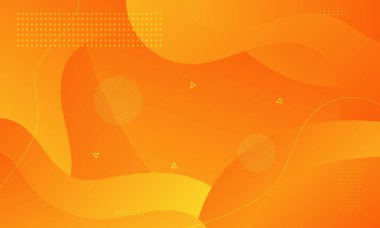 Abstract orange geometric background. Modern background design. gradient color. Fluid shapes composition. Fit for presentation design. website, basis for banners, wallpapers, brochure, posters