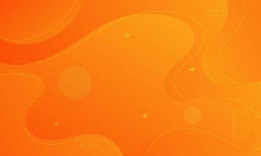 Abstract Orange geometric background. Modern background design. gradient color. Fluid shapes composition. Fit for presentation design. website, basis for banners, wallpapers, brochure, posters