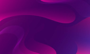 Abstract Purple waves geometric background. Modern background design. gradient color. Fluid shapes composition. Fit for presentation design. website, banners, wallpapers, brochure, posters