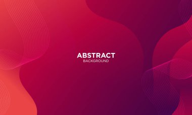 Abstract Red waves geometric background. Modern background design. gradient color. Fluid shapes composition. Fit for presentation design. website, banners, wallpapers, brochure, posters