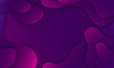 Abstract Purple liquid background. Modern background design. gradient color. papercut shapes . Fit for presentation design. website, basis for banners, wallpapers, posters