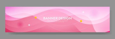 Abstract Colorful liquid Banner Template. Modern background design. gradient color. Pink Dynamic Waves. Fluid shapes composition. Fit for banners