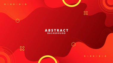 Abstract Red liquid background. Modern background design. gradient color. Dynamic Waves. Fluid shapes composition. Fit for website, banners, wallpapers, brochure, posters