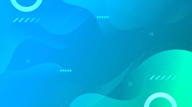 Abstract Blue liquid background. Modern background design. gradient color. Dynamic Waves. Fluid shapes composition. Fit for website, banners, wallpapers, brochure, posters