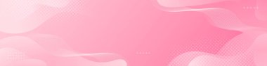Abstract pink Fluid Banner Template. Modern background design. gradient color. Dynamic Waves. Liquid shapes composition. Fit for banners