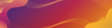 Abstract Orange Fluid Banner Template. Modern background design. gradient color. Dynamic Waves. Liquid shapes composition. Fit for banners