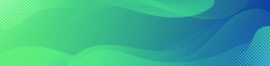 Abstract Green Fluid Banner Template. Modern background design. gradient color. Dynamic Waves. Liquid shapes composition. Fit for banners
