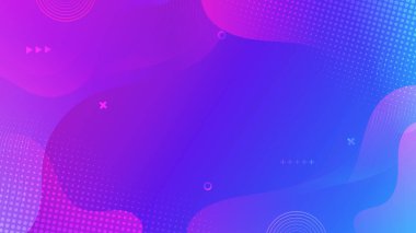 Abstract Blue and purple liquid background. Modern background design. gradient color. Dynamic Waves. Fluid shapes composition. Fit for website, banners, wallpapers, brochure, posters