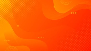 Abstract Orange liquid background. Modern background design. gradient color. Dynamic Waves. Fluid shapes composition. Fit for website, banners, wallpapers, brochure, posters