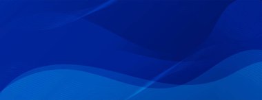 Abstract Blue Fluid Banner Template. Modern background design. gradient color. Dynamic Waves. Liquid shapes composition. Fit for banners