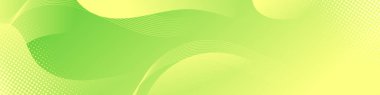 Abstract Green Fluid Banner Template. Modern background design. gradient color. Dynamic Waves. Liquid shapes composition. Fit for banners