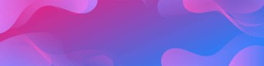 Abstract Colorful Fluid Banner Template. Modern background design. gradient color. Dynamic Waves. Liquid shapes composition. Fit for banners