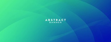 Abstract Green Fluid Banner Template. Modern background design. gradient color. Dynamic Waves. Liquid shapes composition. Fit for banners