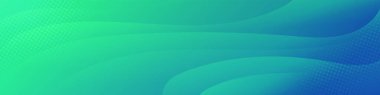 Abstract Green Fluid Banner Template. Modern background design. gradient color. Dynamic Waves. Liquid shapes composition. Fit for banners