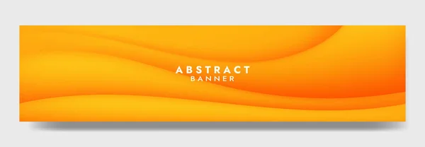 Modèle Abstrait Bannière Blanche Design Fond Moderne Couleur Dégradée Vagues — Image vectorielle