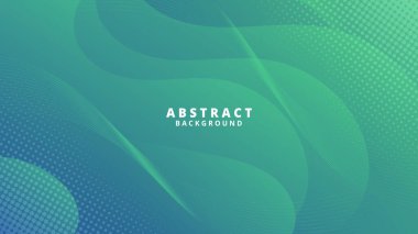 Abstract Gradient green blue liquid background. Modern background design. Dynamic Waves. Fluid shapes composition. Fit for website, banners, brochure, posters