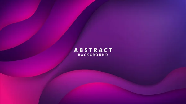 Résumé Gradient Dark Purple Liquid Background Design Fond Moderne Vagues — Image vectorielle