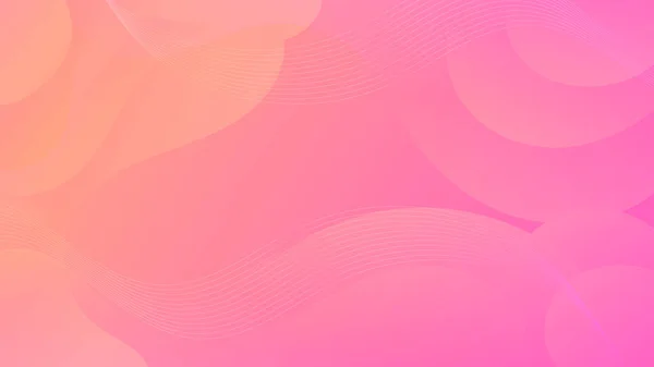 Dynamic Gradient Pink Orange Liquid Wave Hintergrund Eine Moderne Mischung — Stockvektor