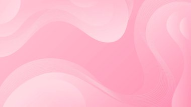 Soyut Gradyan Pembe beyaz sıvı arkaplan. Modern arka plan tasarımı. Dinamik Dalgalar. Akışkan şekiller bileşimi. Web sitesi için uygun, afişler, broşürler, posterler