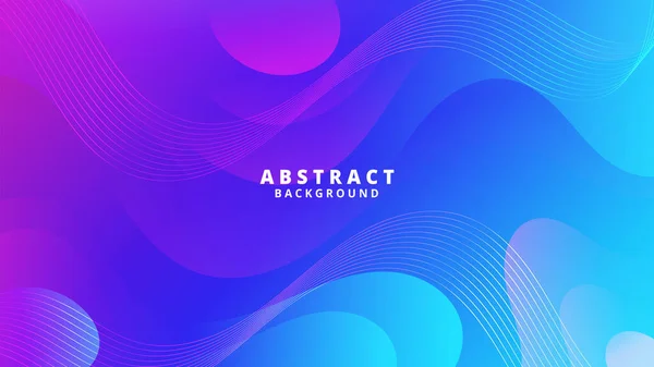 Abstrakter Farbverlauf Lila Blau Flüssigkeit Hintergrund Modernes Hintergrunddesign Dynamische Wellen — Stockvektor