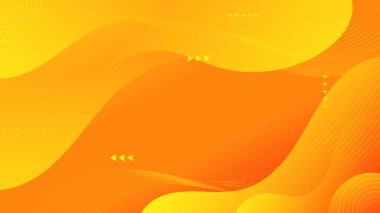 Abstract Yellow liquid background. Modern background design. gradient color. Dynamic Waves. Fluid shapes composition. Fit for website, banners, wallpapers, brochure, posters
