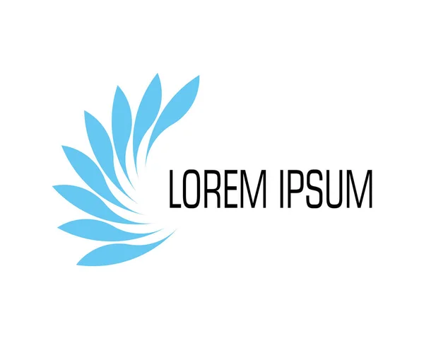 Yaprak logosu ve sembol vektör illüstrasyon tasarımı