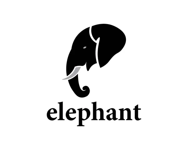 Элемент Иконки Векторной Иллюстрации Логотипа Слона — стоковый вектор