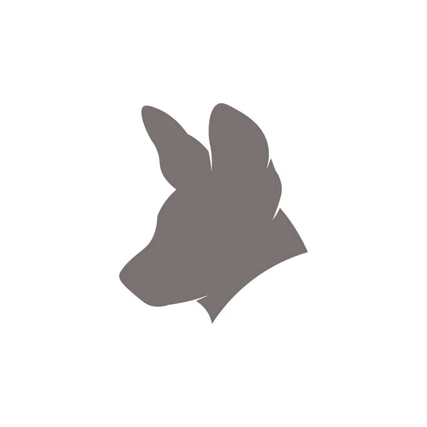 Шаблон Векторной Иллюстрации Иконки Собаки — стоковый вектор