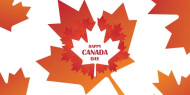 Kanada günü temalı arkaplan tasarımı